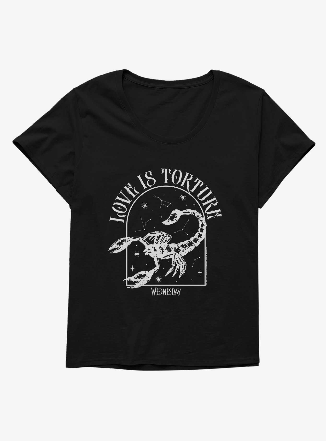 Wednesday Love Is Torture Womens T-Shirt Plus Size, , hi-res