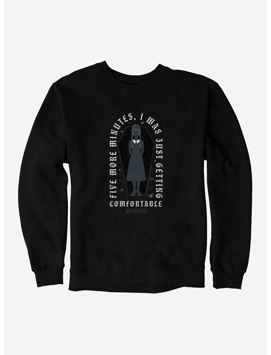 Wednesday Morgue Comfort Sweatshirt, BLACK, hi-res
