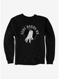 Wednesday The Thing Very Hands On Sweatshirt, BLACK, hi-res