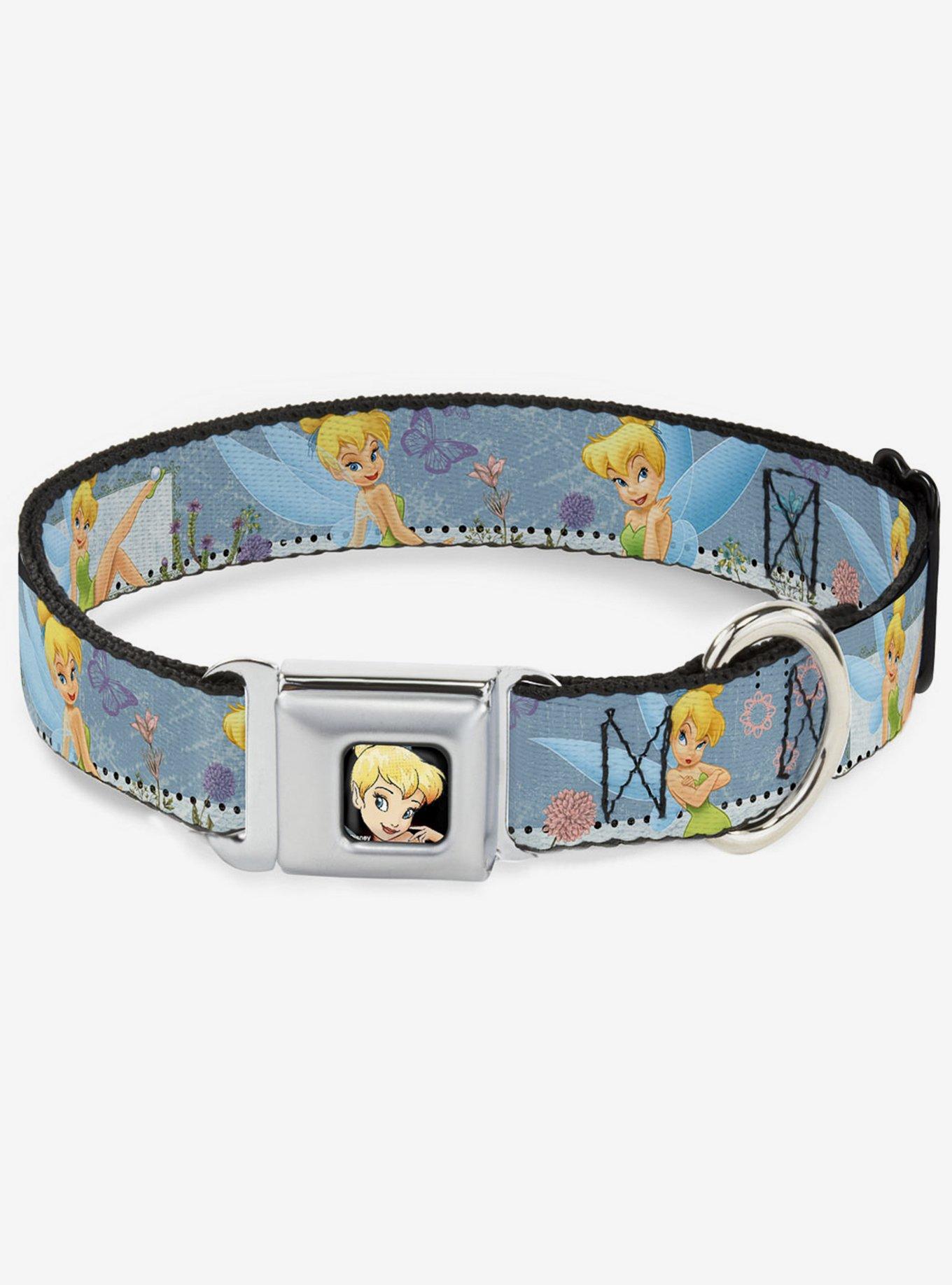 Disney Tinker Bell Garden Poses Seatbelt Buckle Dog Collar, , hi-res