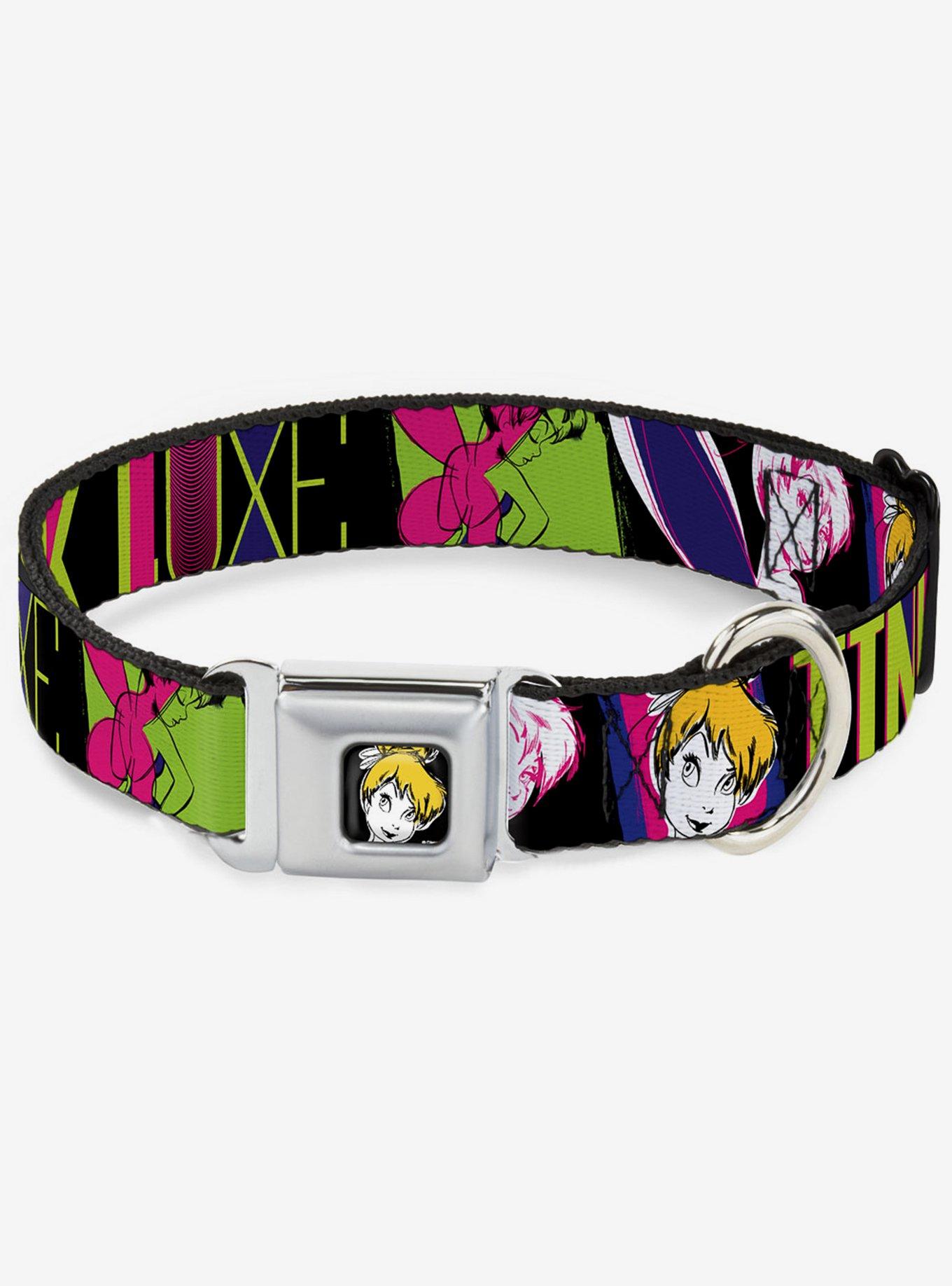 Disney Tinker Bell Tink Luxe Sketch Seatbelt Buckle Dog Collar Hot Topic