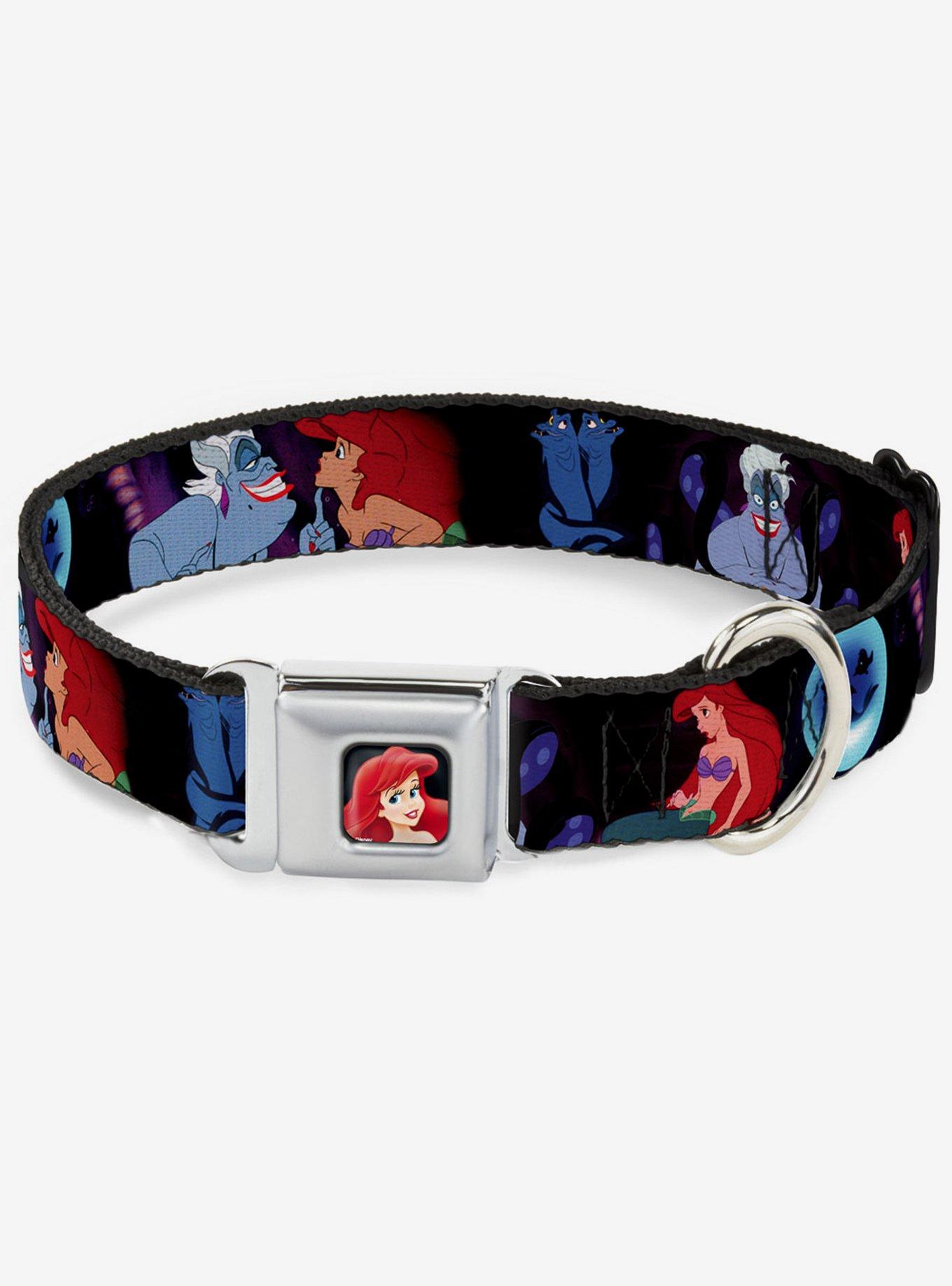 Disney The Little Mermaid Ariel Ursula Scenes Seatbelt Buckle Dog Collar, , hi-res