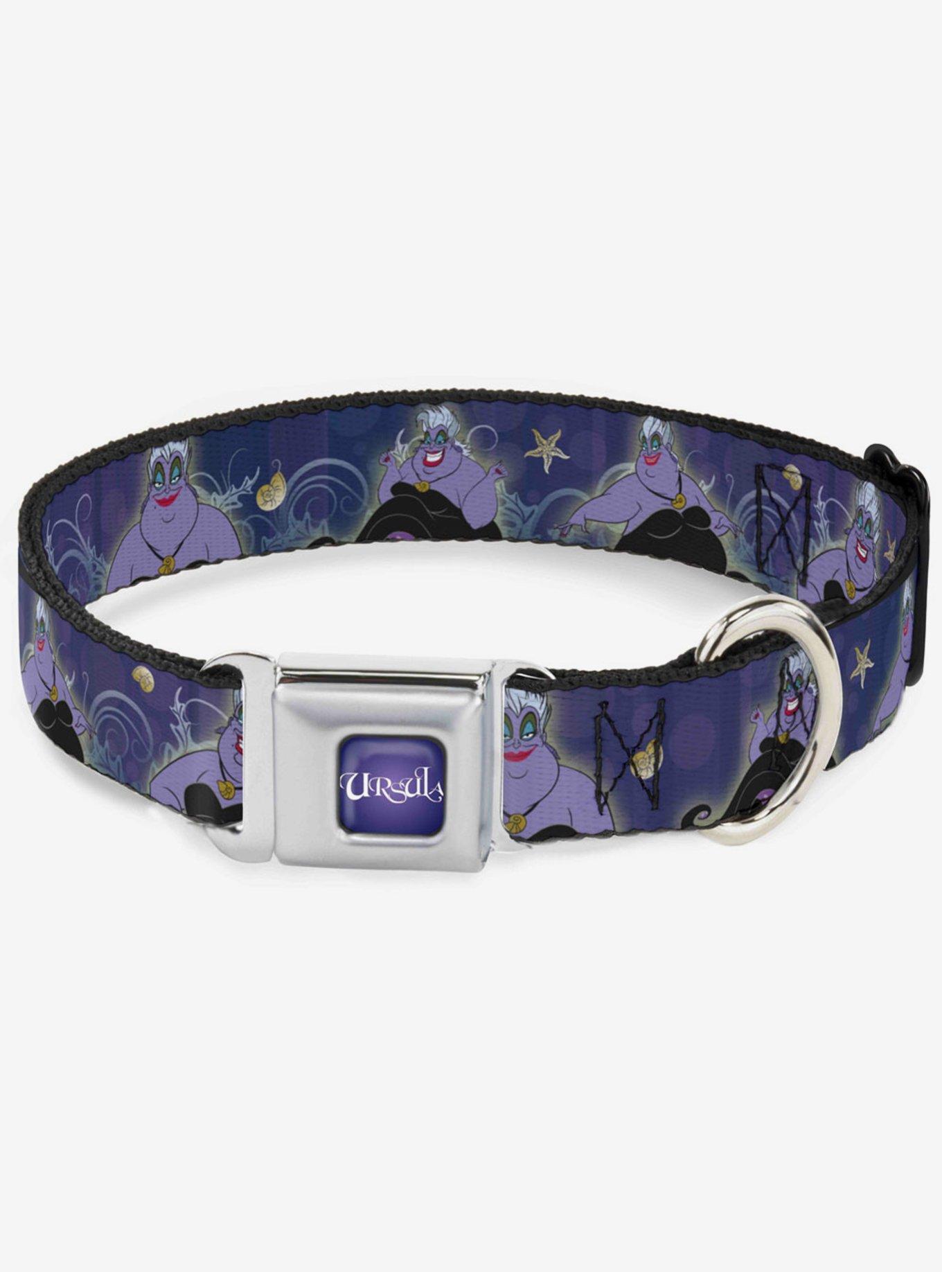 Disney The Little Mermaid Ursula Shells Ivy Bubbles Seatbelt Buckle Dog Collar, , hi-res