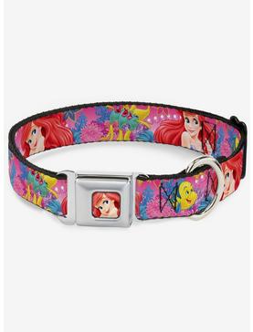 Disney The Little Mermaid Fish Trio Poses Seatbelt Buckle Dog Collar, , hi-res