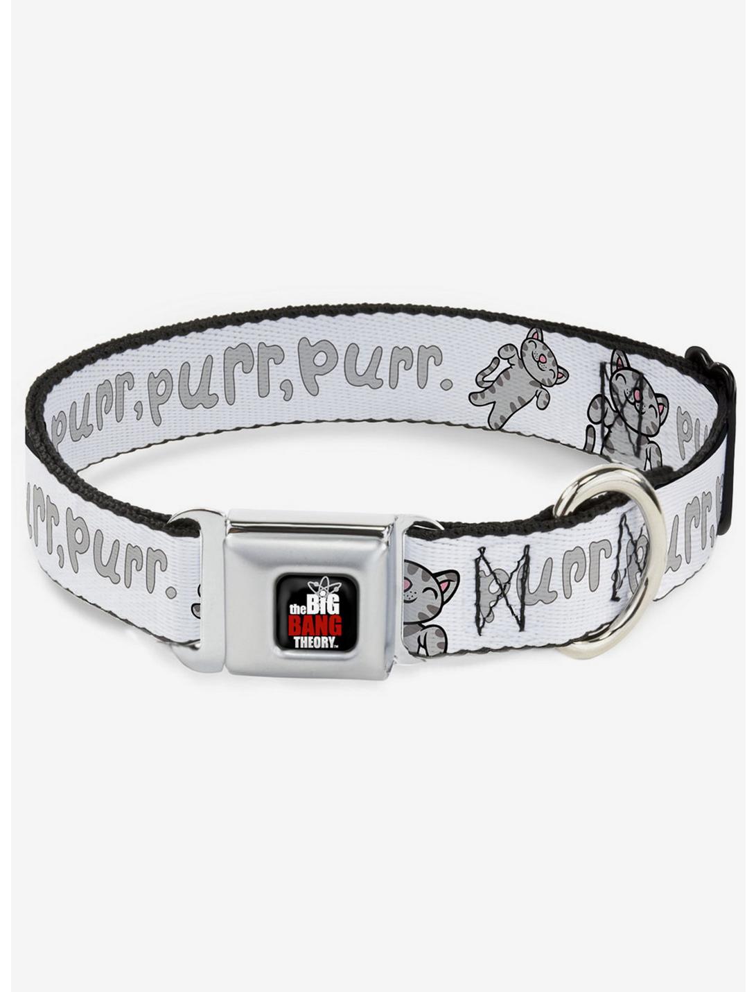 The Big Bang Theory Soft Kitty Purr Purr Purr Seatbelt Buckle Dog Collar, MULTICOLOR, hi-res