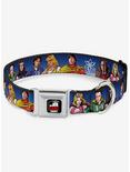 The Big Bang Theory Superhero Characters Group Seatbelt Buckle Dog Collar, MULTICOLOR, hi-res