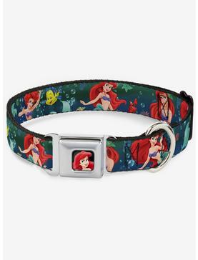 Disney The Little Mermaid Ariel Poses Flounder Seatbelt Buckle Dog Collar, , hi-res