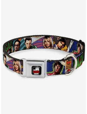 The Big Bang Theory Comic Strip Seatbelt Buckle Dog Collar, , hi-res