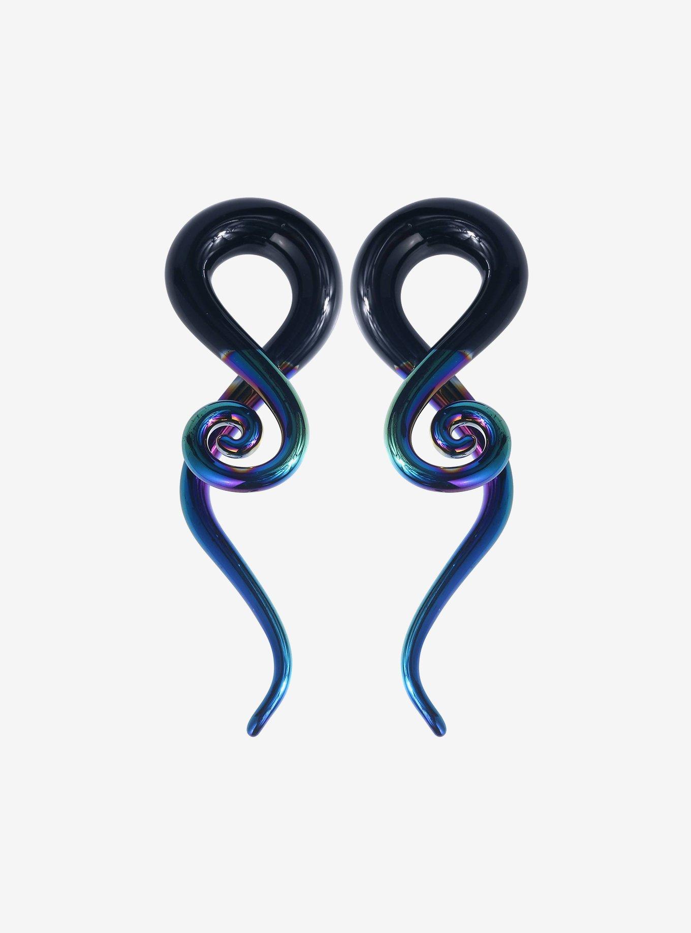 Glass Anodized Rainbow Swirl Taper 2 Pack, MULTI, hi-res