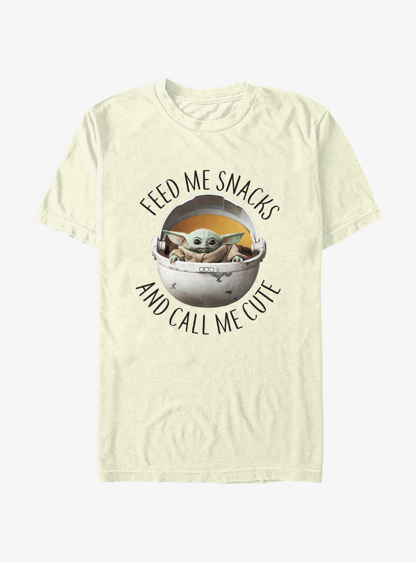 Star Wars The Mandalorian Feed Me Snacks and Call Me Cute T-Shirt, , hi-res
