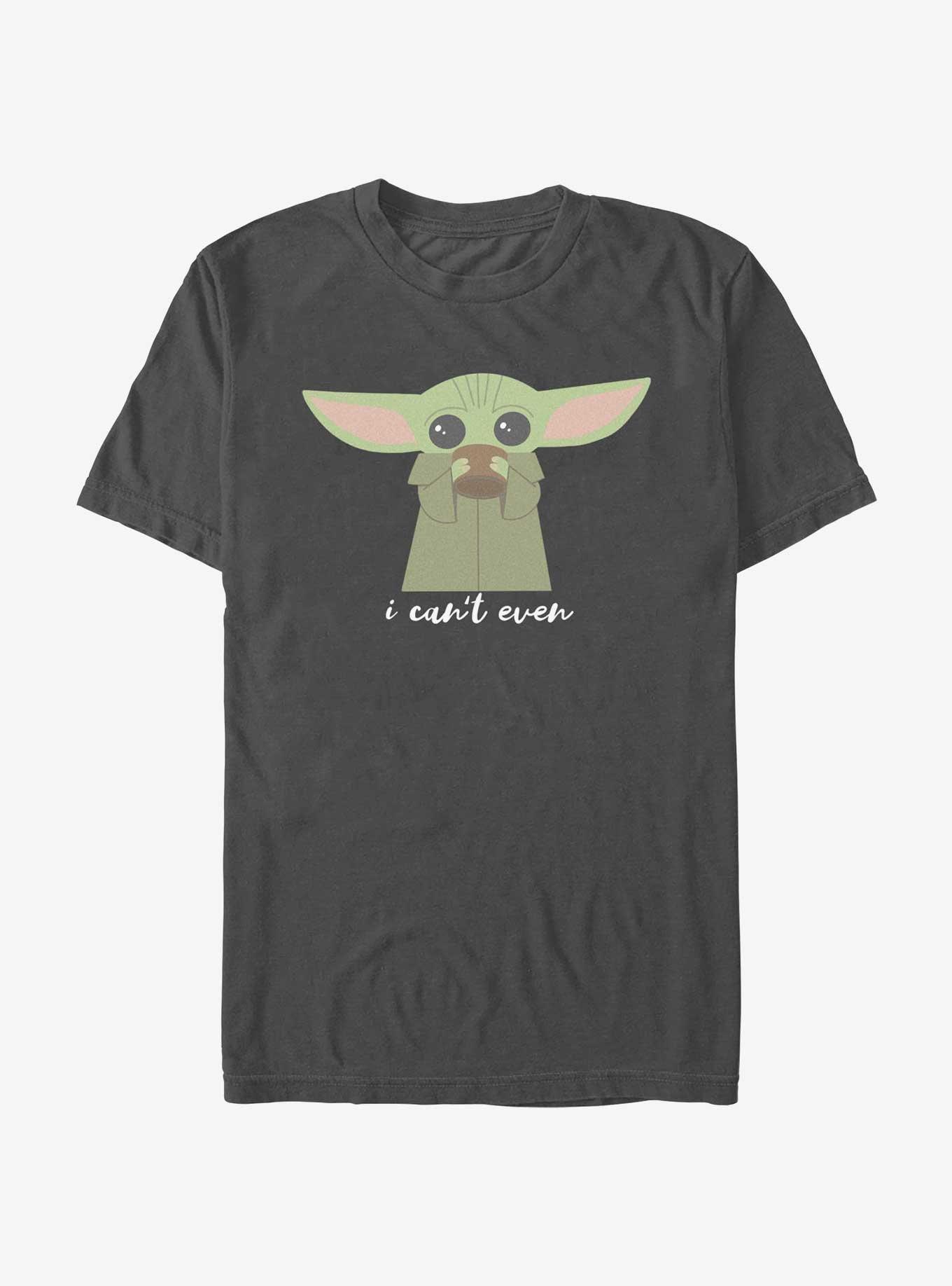 Star Wars The Mandalorian Can't Even Grogu T-Shirt, CHARCOAL, hi-res