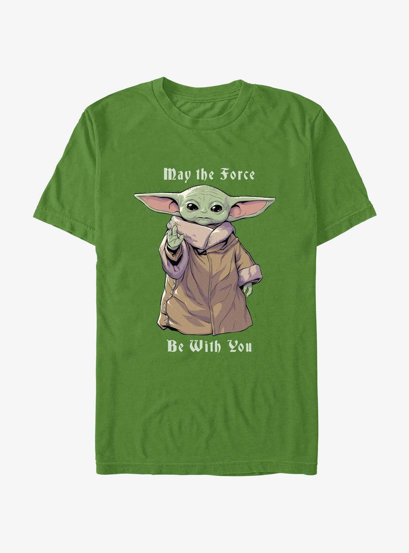 Star Wars The Mandalorian Child Force Be With You T-Shirt, KELLY, hi-res