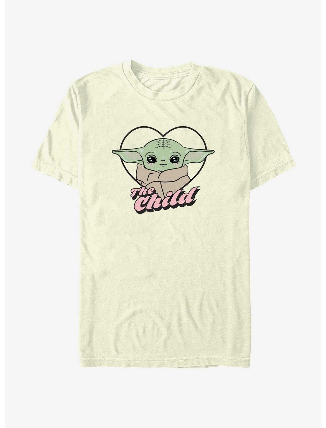 Star Wars The Mandalorian Grogu The Child Heart T-Shirt, NATURAL, hi-res