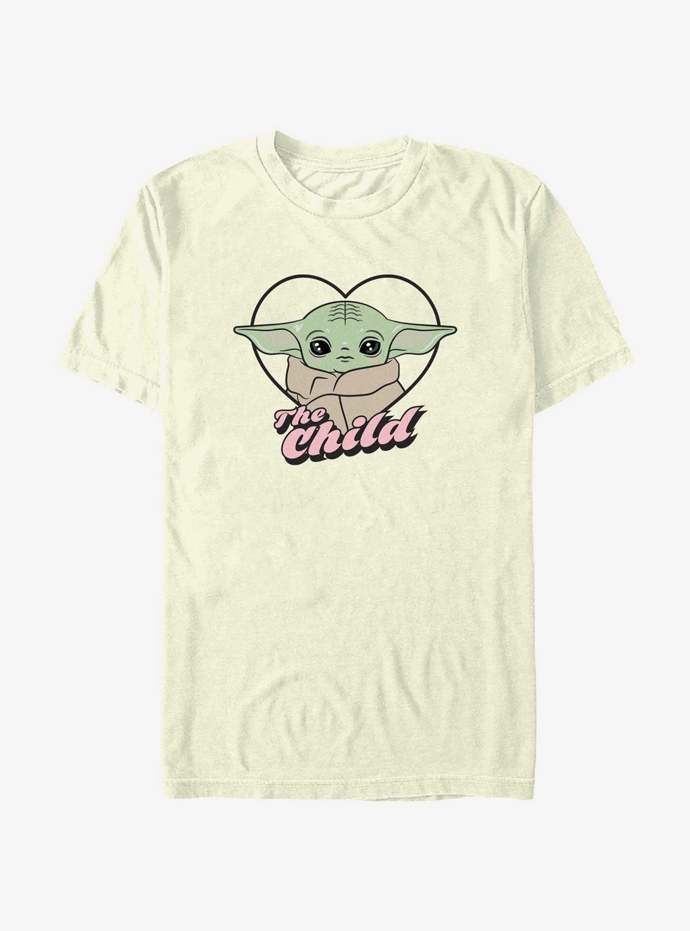 Star Wars The Mandalorian Grogu The Child Heart T-Shirt, NATURAL, hi-res