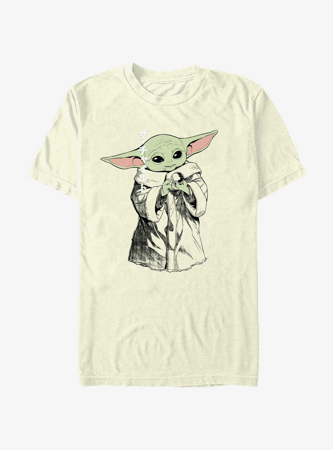 Star Wars The Mandalorian Child and His Toy T-Shirt, NATURAL, hi-res