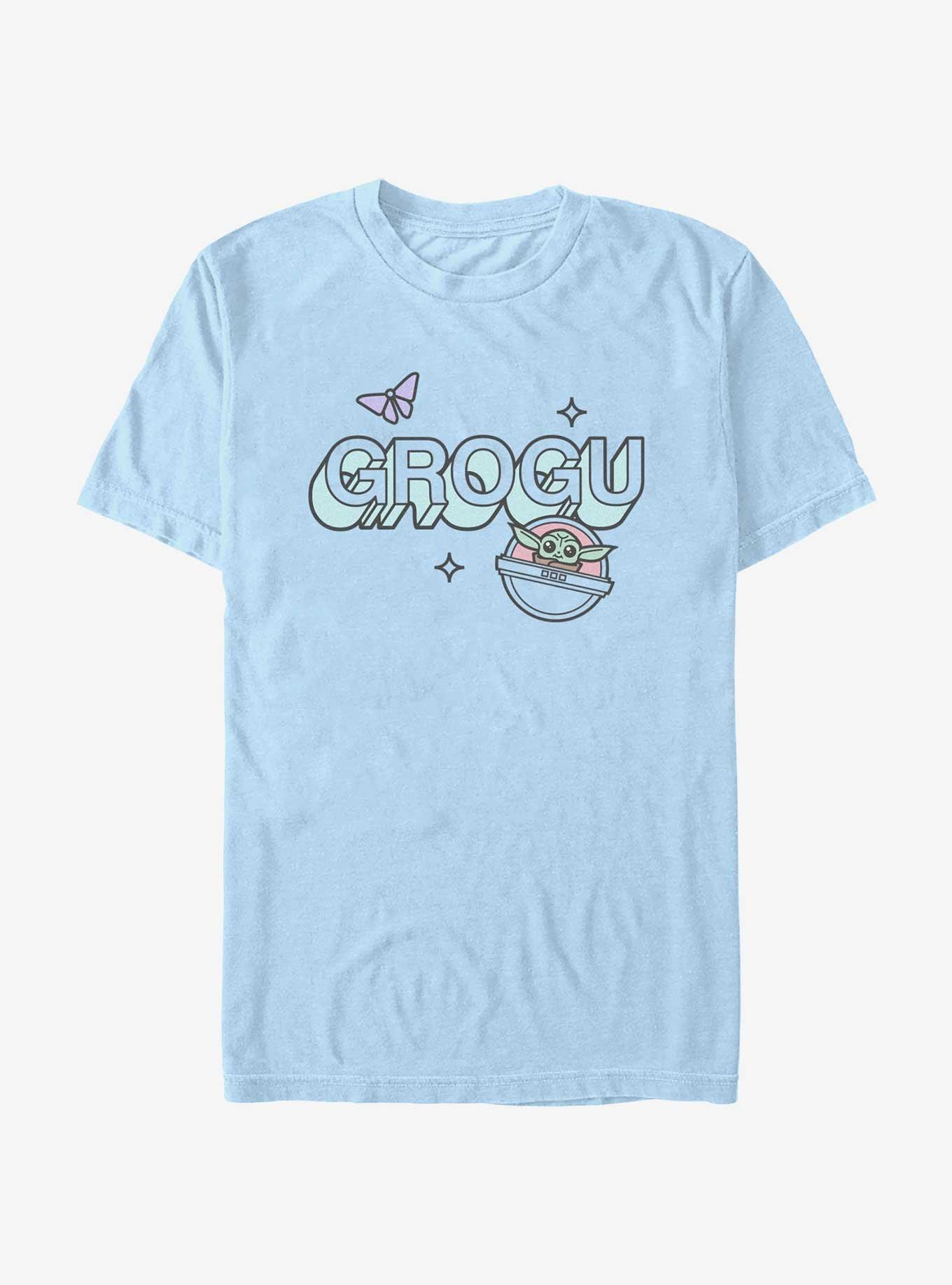 Star Wars The Mandalorian Grogu Chasing Butterfly T-Shirt, , hi-res