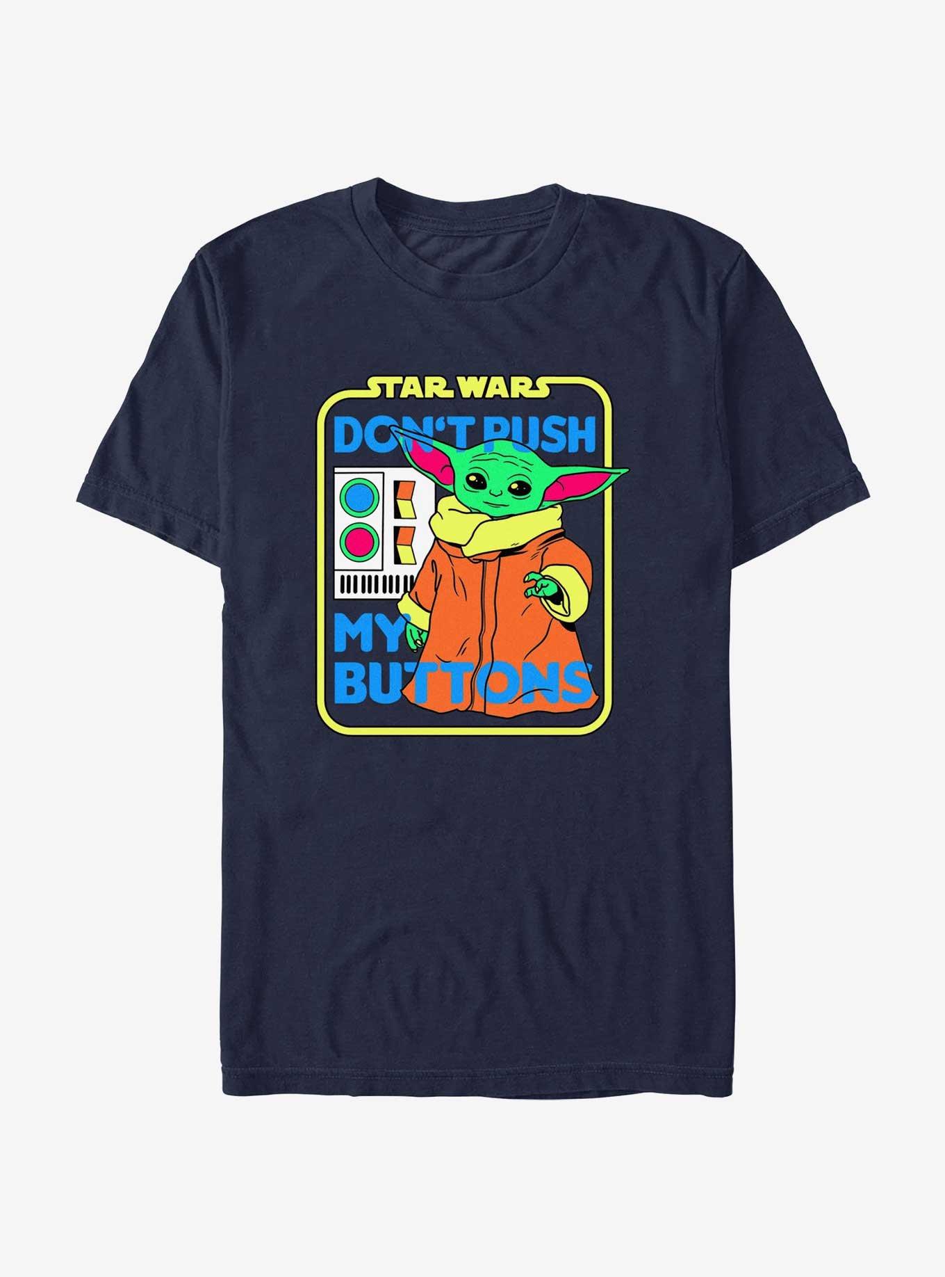 Star Wars The Mandalorian Grogu Don't Push My Buttons T-Shirt, , hi-res