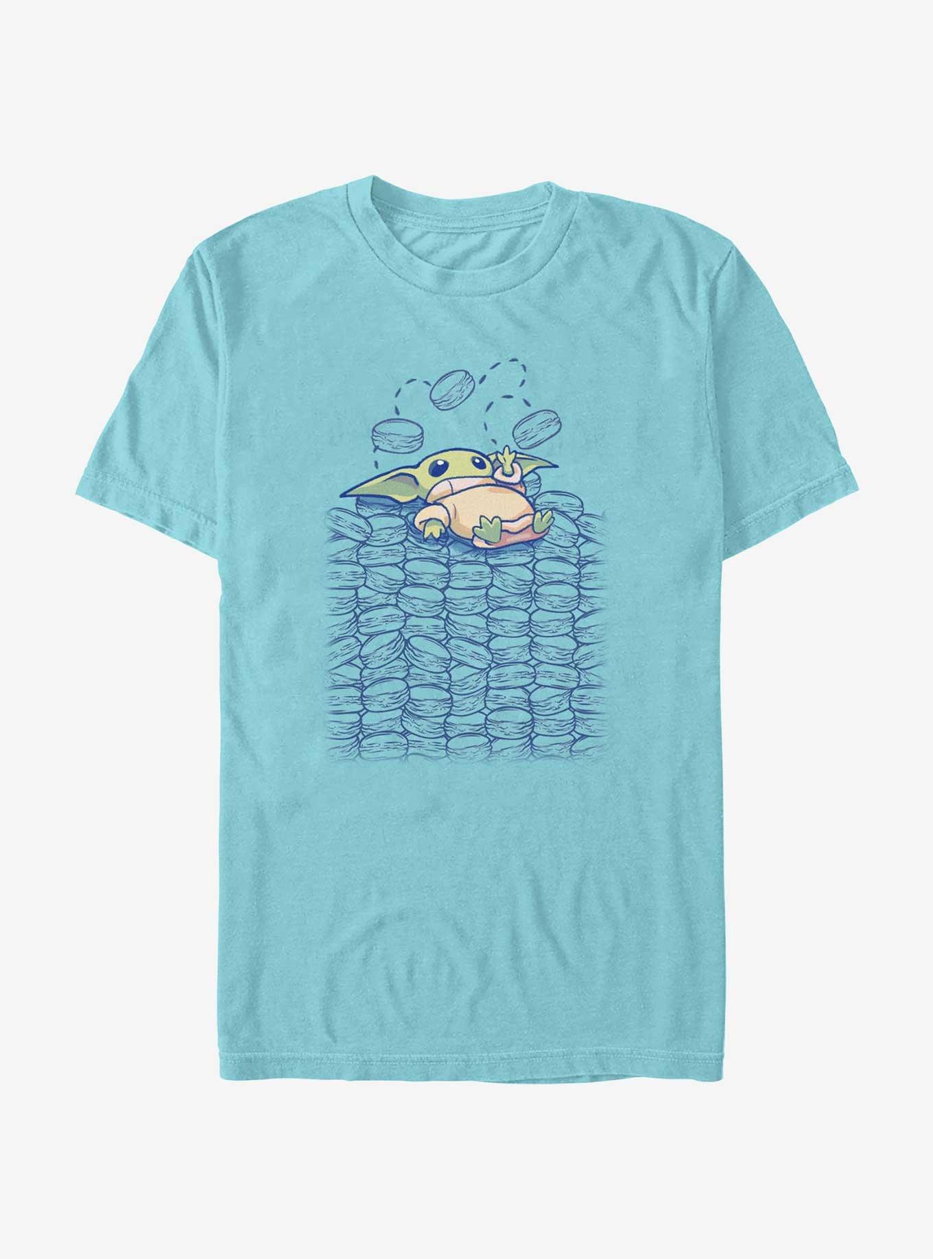 Star Wars The Mandalorian Grogu Cookies Stack Extra Soft T-Shirt