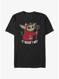 Star Wars The Mandalorian Grogu Devil Suit T-Shirt, BLACK, hi-res