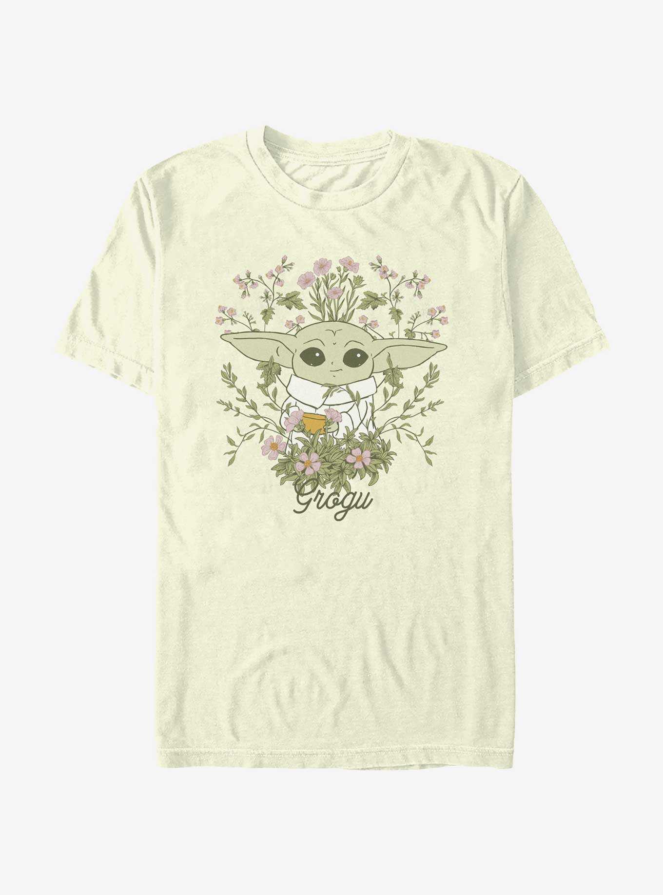 Star Wars The Mandalorian Grogu Floral T-Shirt, , hi-res