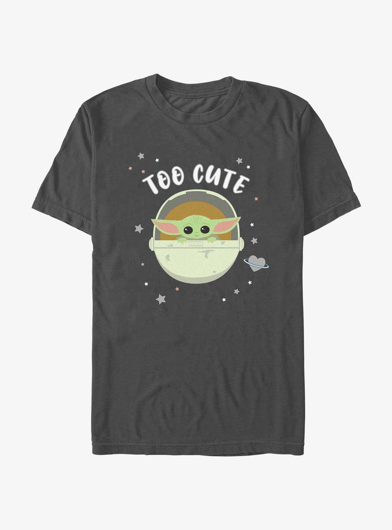 Star Wars The Mandalorian Grogu Too Cute T-Shirt, CHARCOAL, hi-res