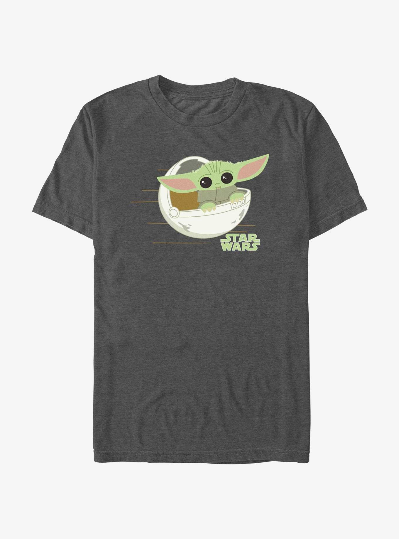 Star Wars The Mandalorian He Is The Way T-Shirt, CHAR HTR, hi-res