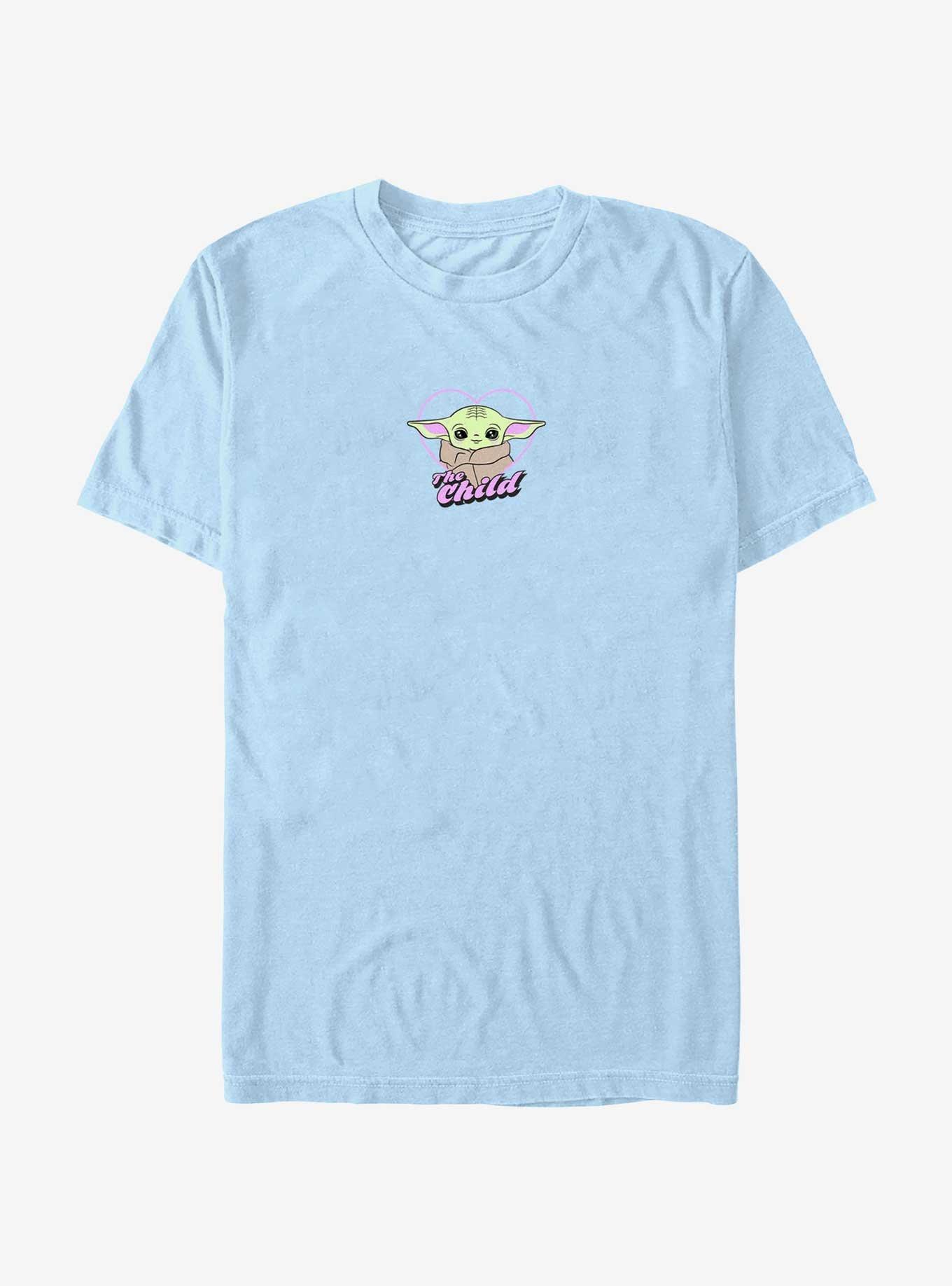 Star Wars The Mandalorian Heart Child T-Shirt, LT BLUE, hi-res