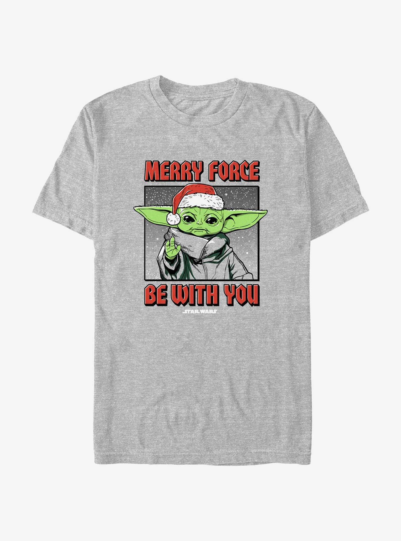 Men's Star Wars: The Mandalorian Christmas Grogu Merry Force Be