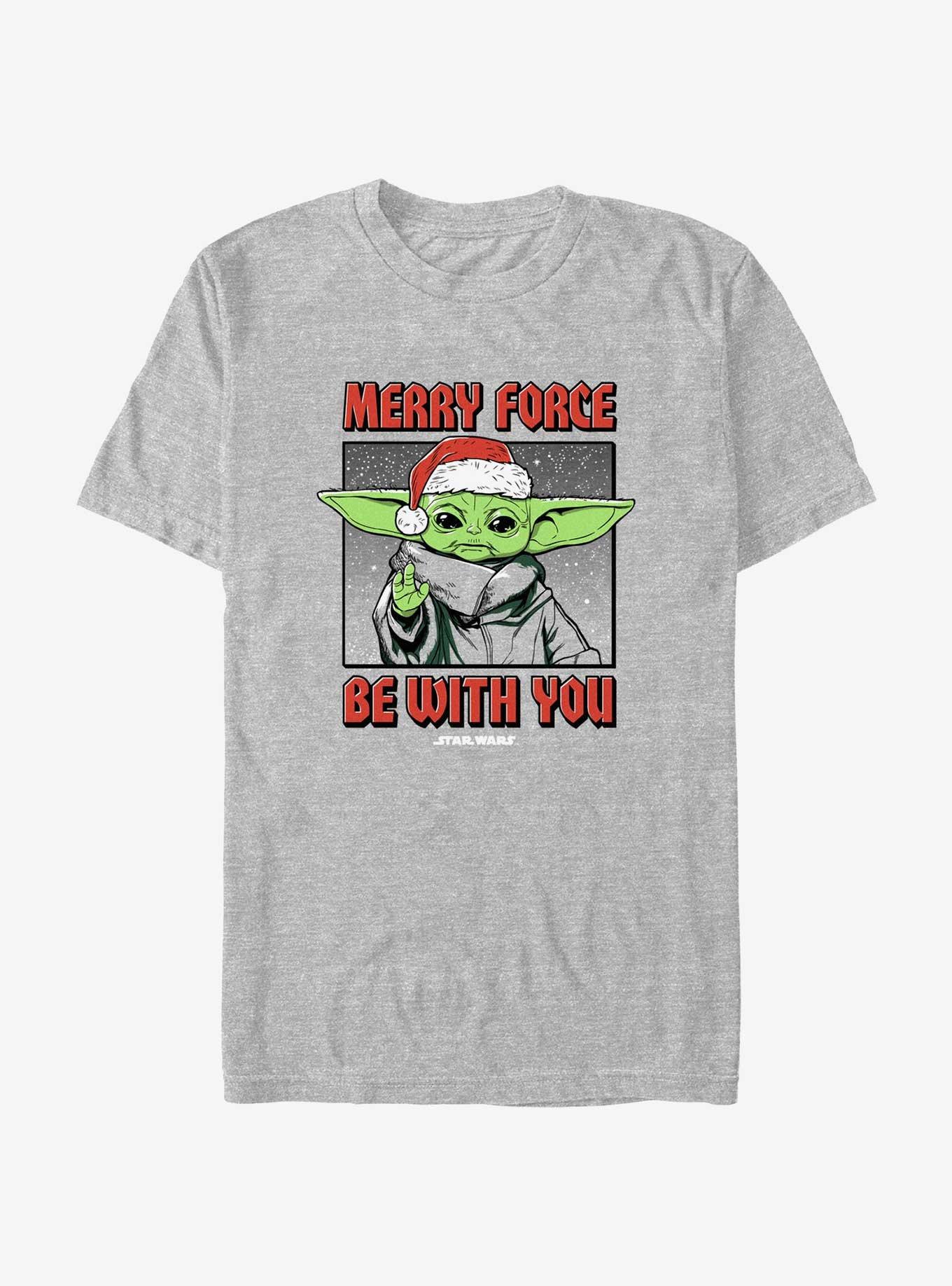 Star Wars The Mandalorian Merry Santa Grogu T-Shirt, , hi-res