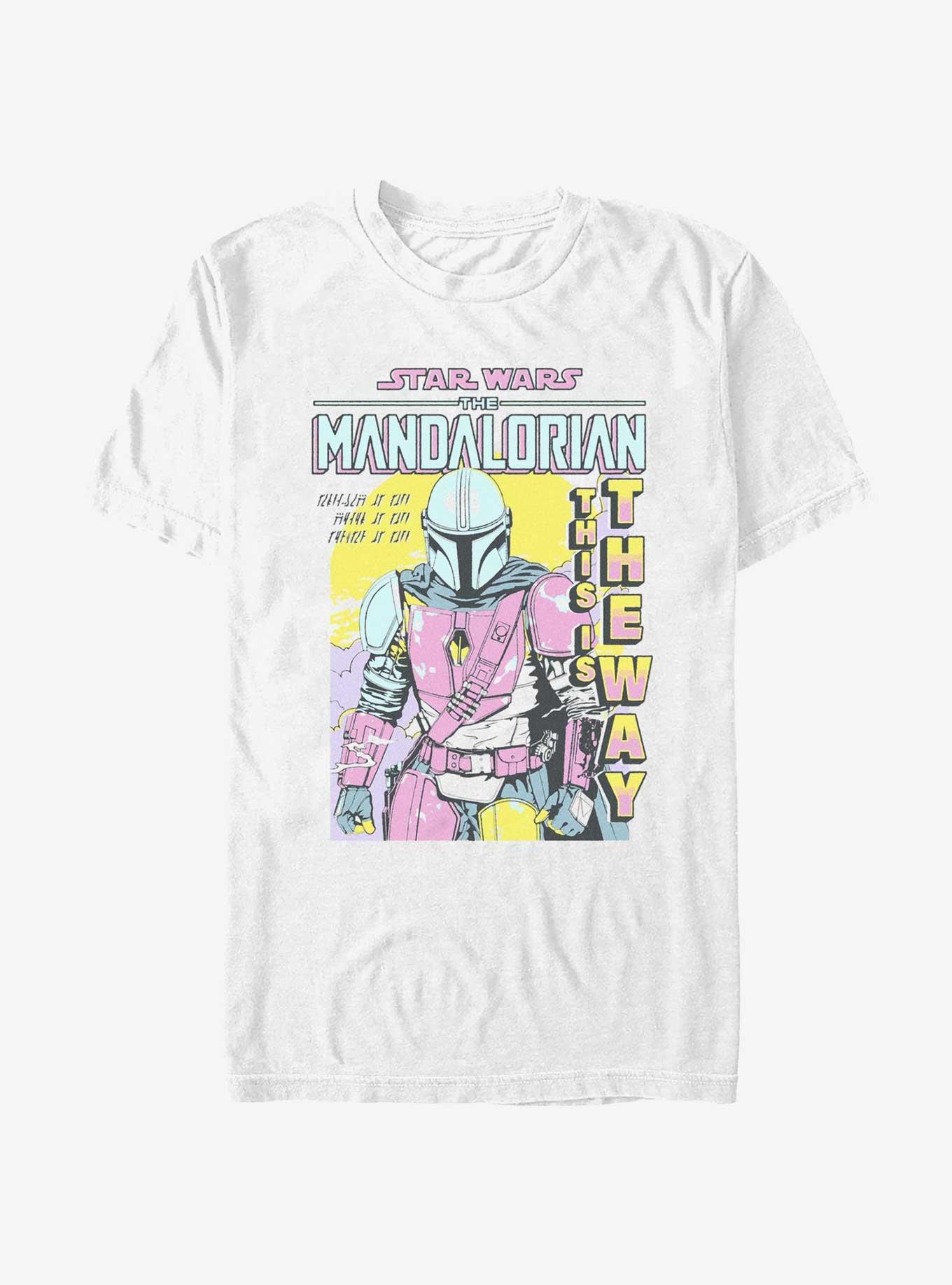 Star Wars Mandalorian Poster T-Shirt Uomo - Ufficiale Quinto Sole