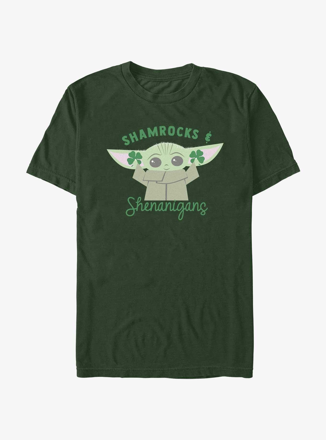 Star Wars The Mandalorian Shamrocks and Shenanigans Extra Soft T-Shirt