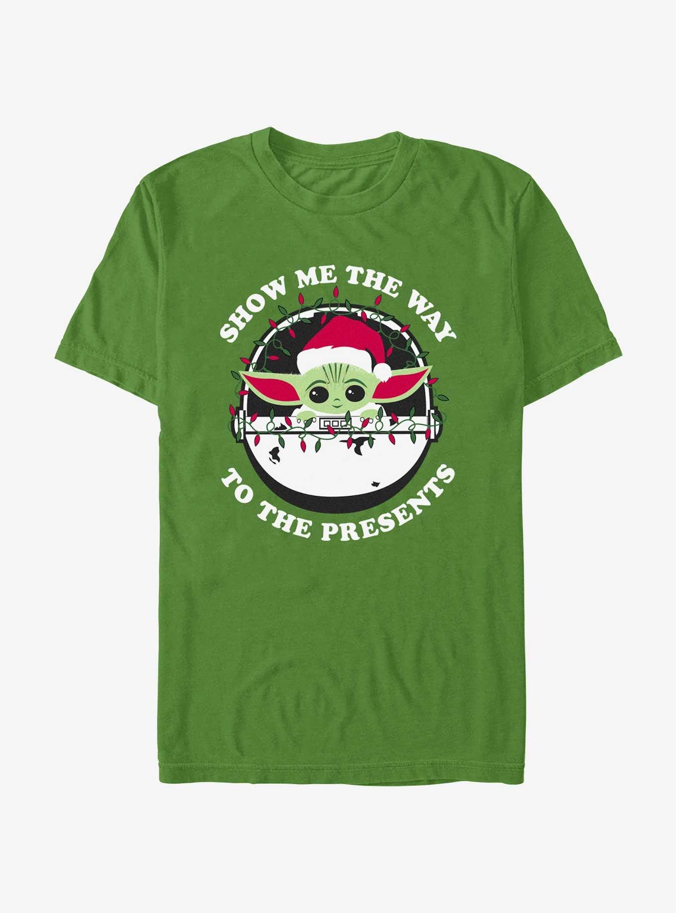 Star Wars The Mandalorian Santa Grogu Show Me The Presents T-Shirt, , hi-res