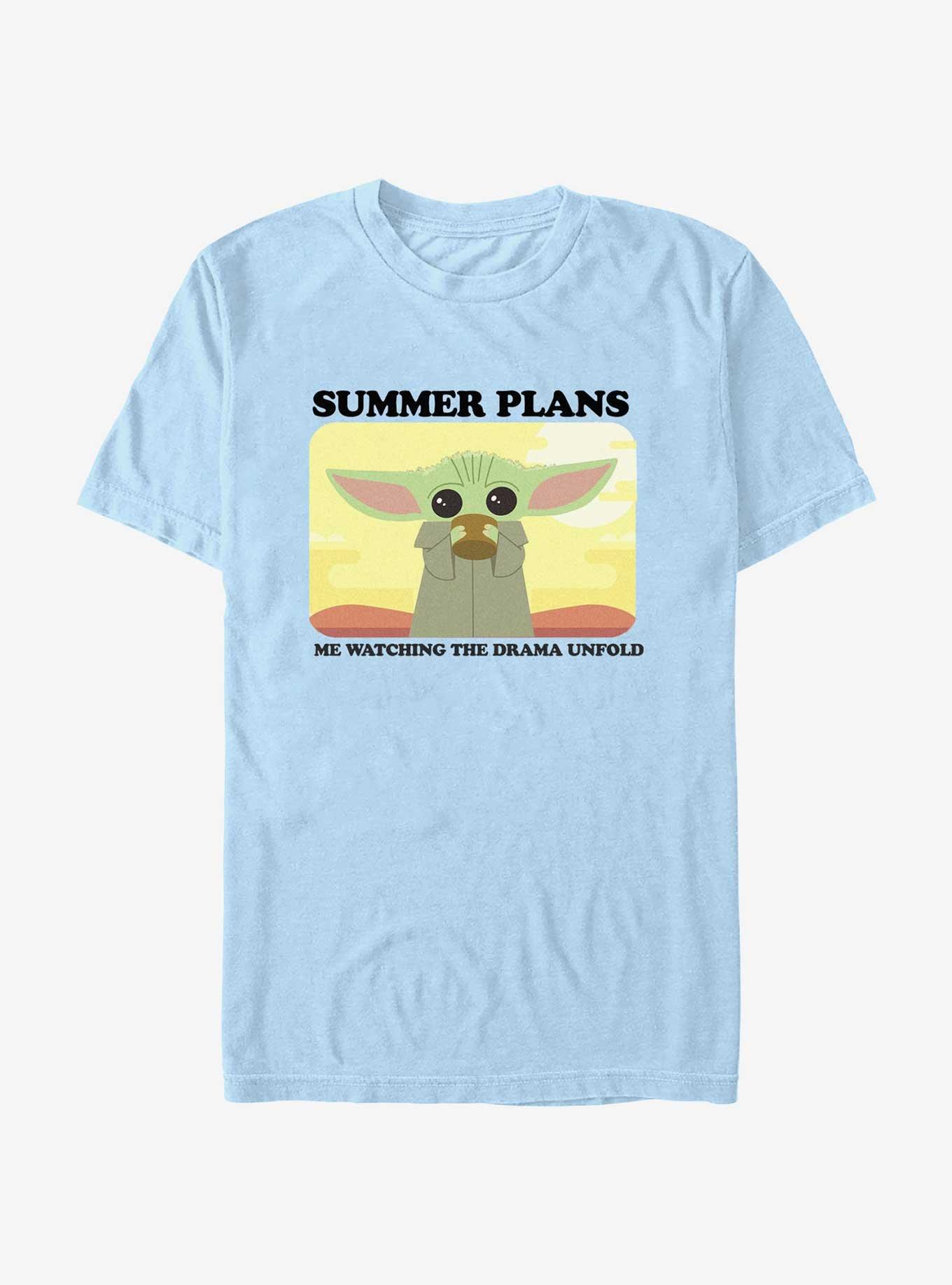 Star Wars The Mandalorian Summer Plans T-Shirt, LT BLUE, hi-res
