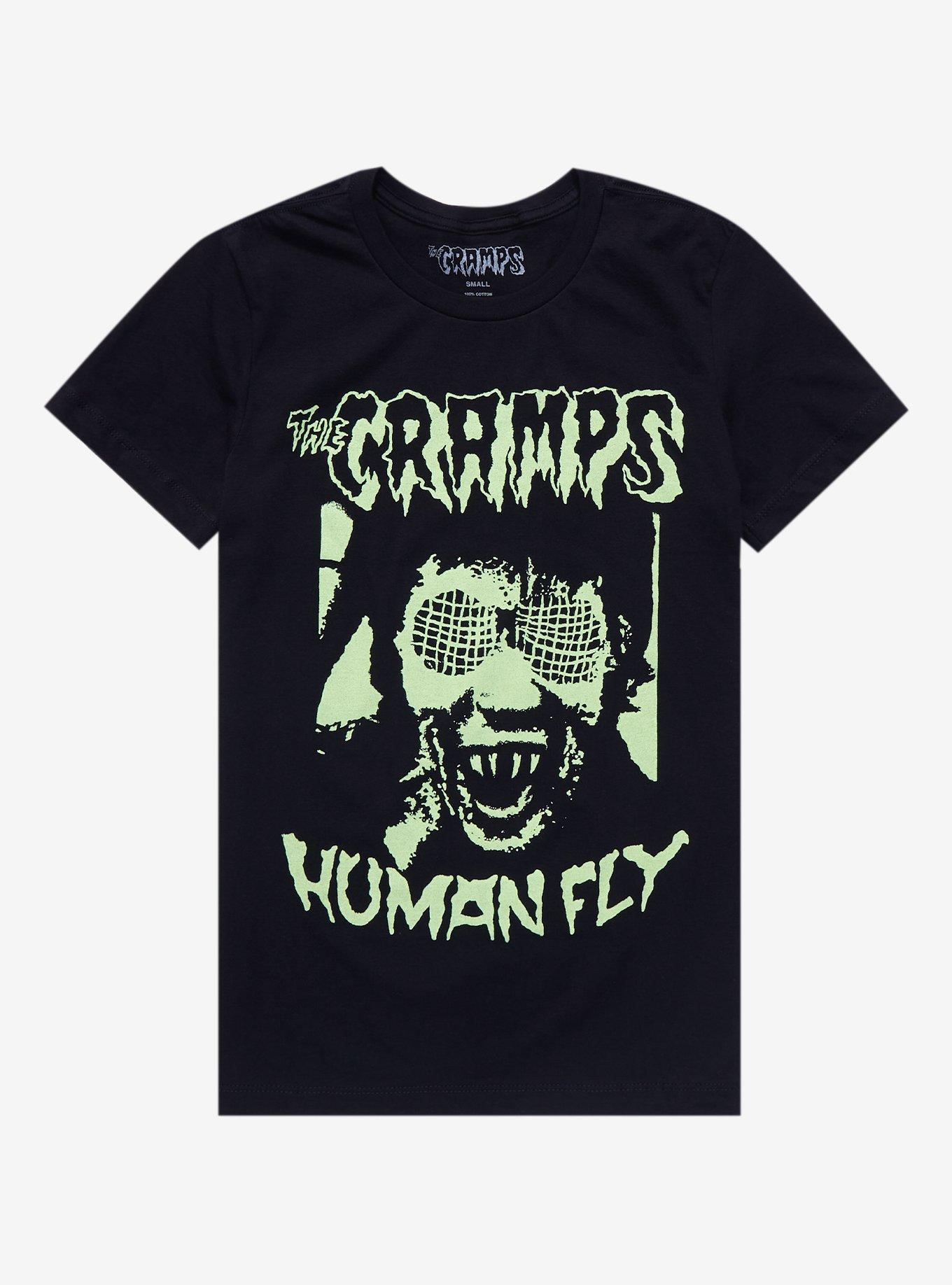 The Cramps Human Fly Boyfriend Fit Girls T-Shirt, BLACK, hi-res