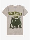 Fall Out Boy Distressed Group Boyfriend Fit Girls T-Shirt, BEIGE, hi-res