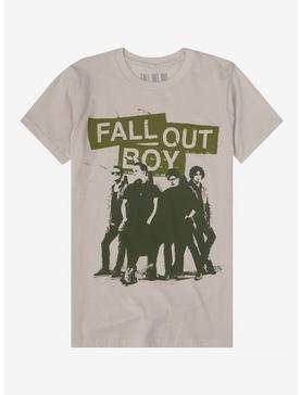 Fall Out Boy Distressed Group Boyfriend Fit Girls T-Shirt, , hi-res