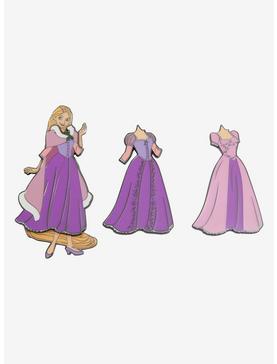 Loungefly Disney Tangled Rapunzel Interchangeable Dress Enamel Pin Set, , hi-res