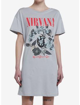 Nirvana Heart-Shaped Box T-Shirt Dress, , hi-res