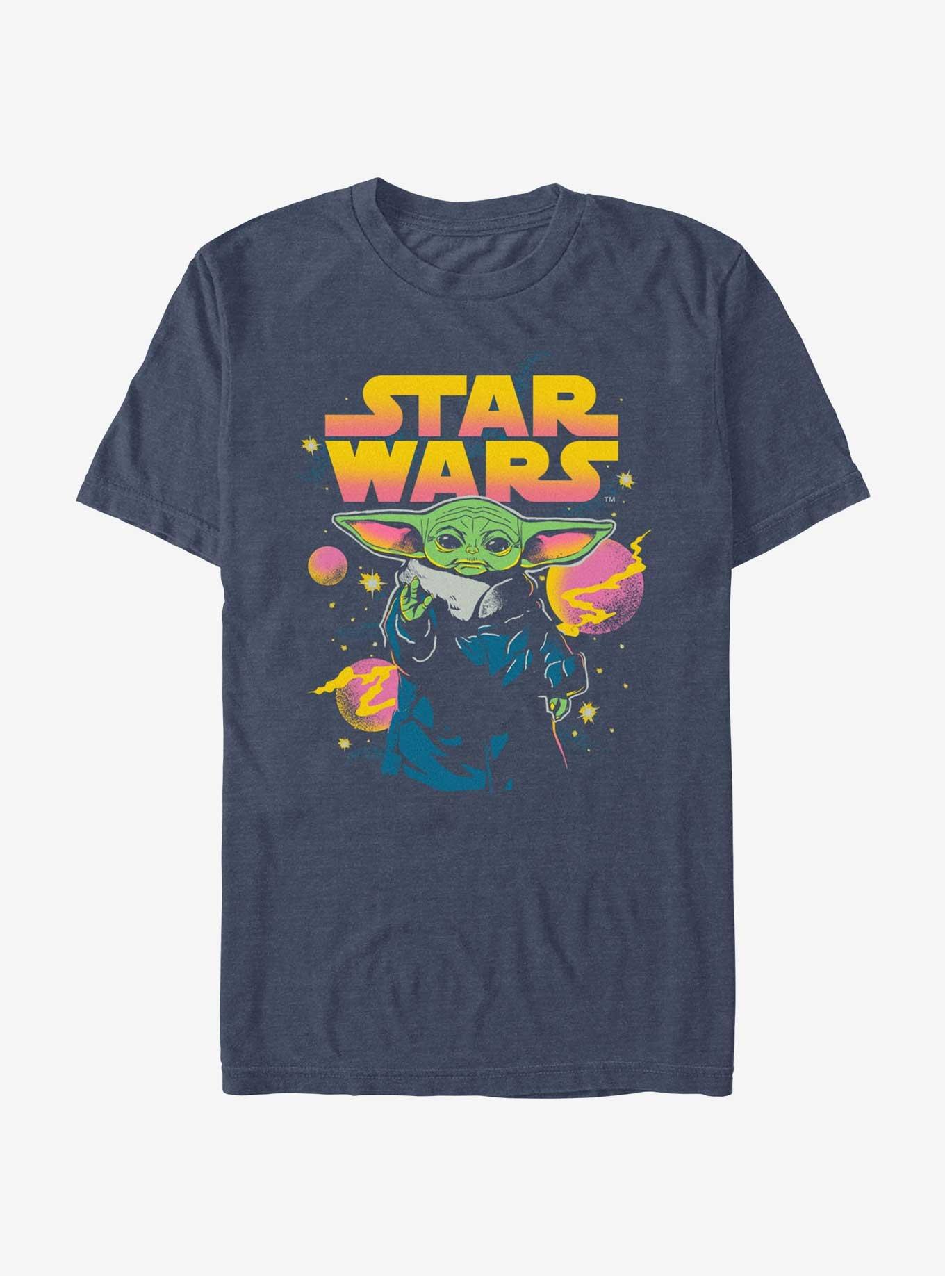 Star Wars The Mandalorian Grogu Galaxy Force T-Shirt, NAVY HTR, hi-res