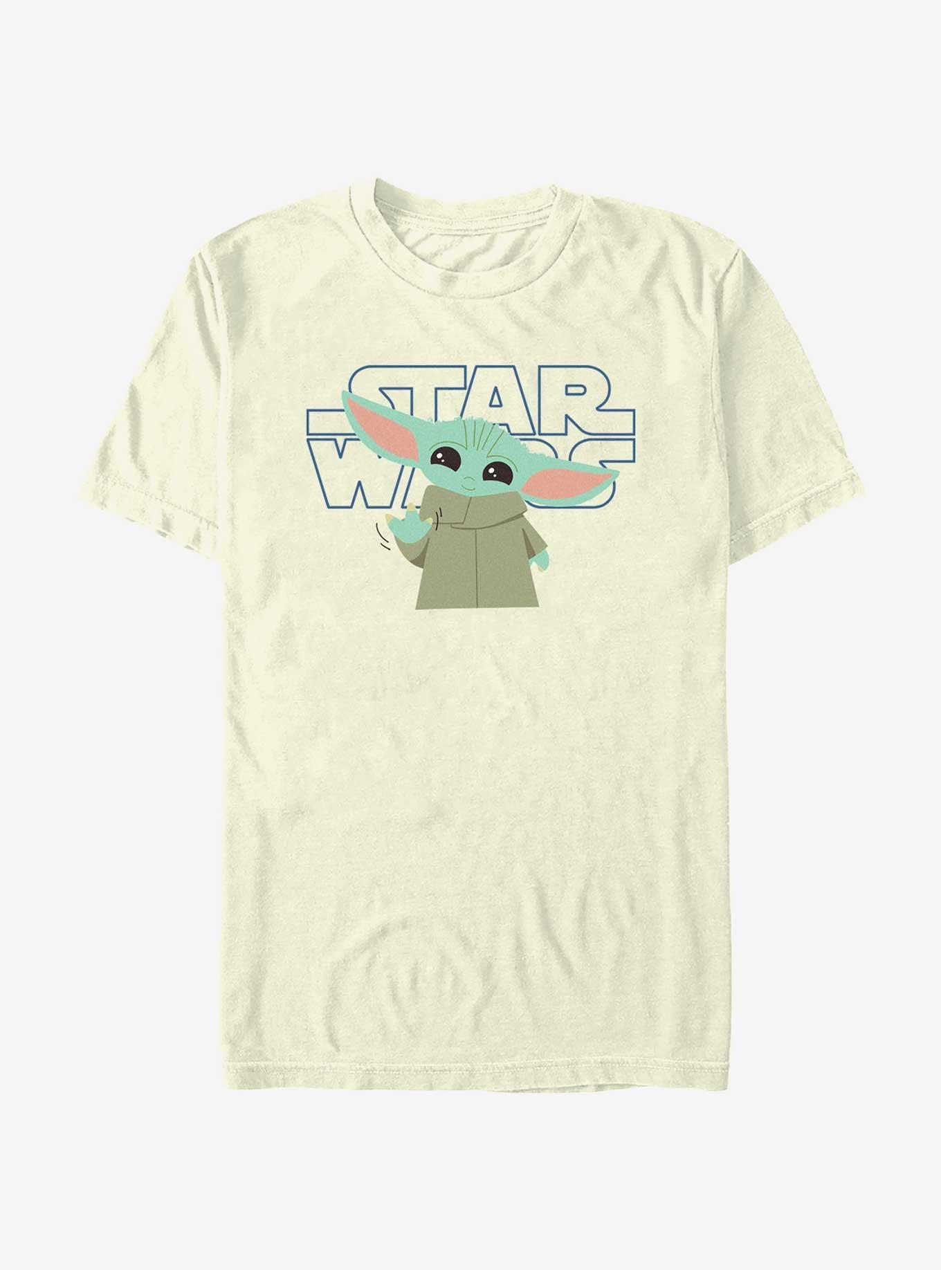 Star Wars The Mandalorian Friendly Grogu Logo T-Shirt, , hi-res