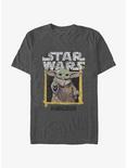 Star Wars The Mandalorian Mummy Grogu Logo T-Shirt, CHAR HTR, hi-res