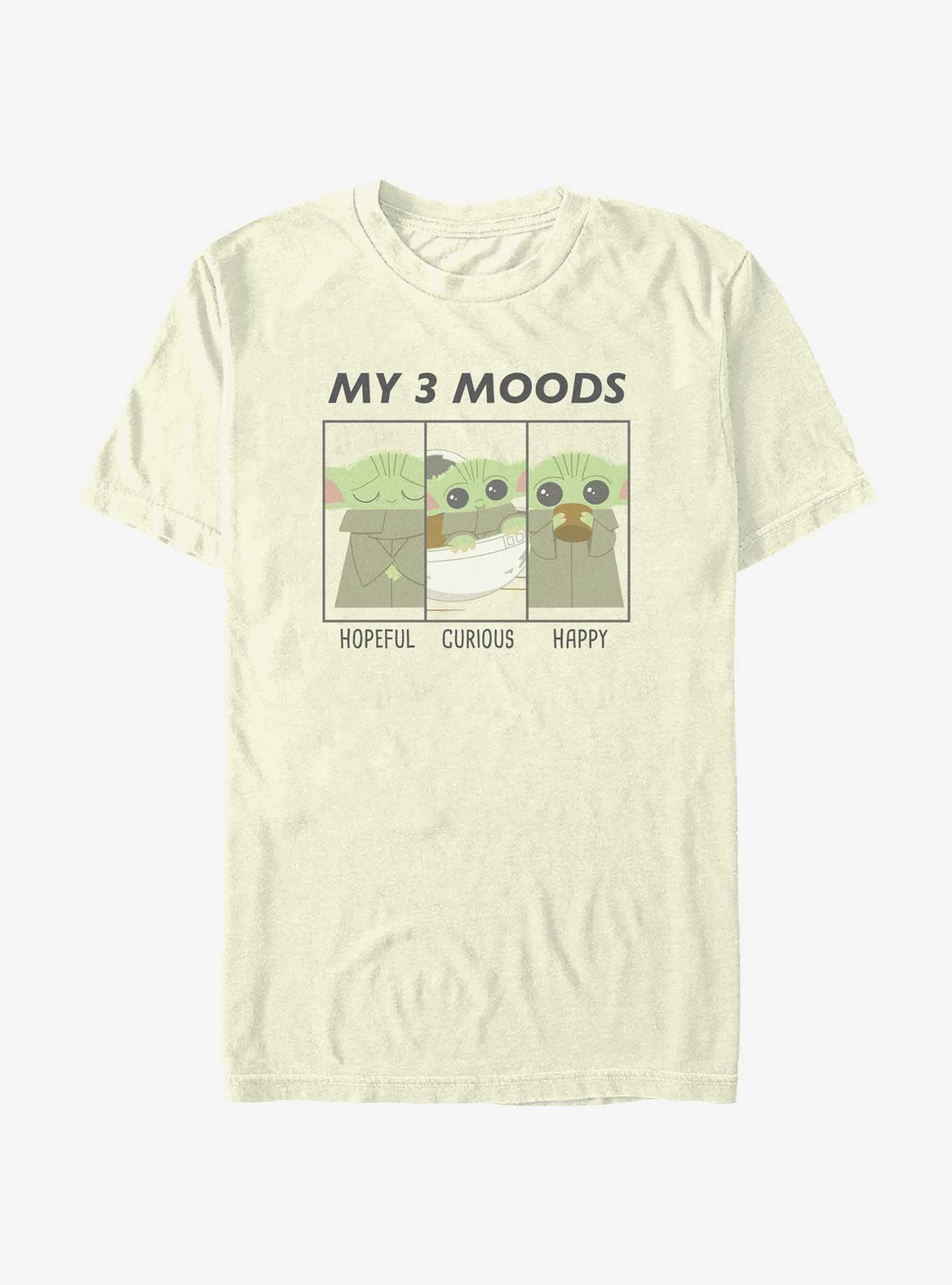 Star Wars The Mandalorian My 3 Moods T-Shirt, NATURAL, hi-res
