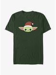 Star Wars The Mandalorian The Child Santa Hat Extra Soft T-Shirt, FOREST GRN, hi-res