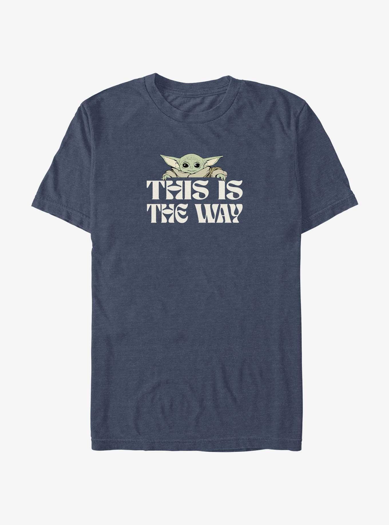 Star Wars The Mandalorian This Way T-Shirt, NAVY HTR, hi-res