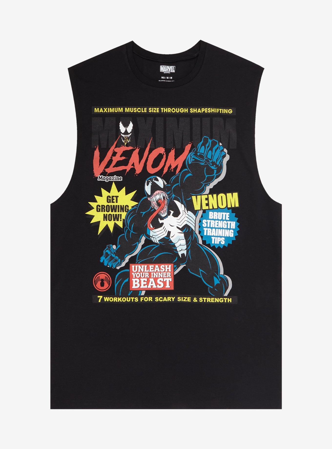 Marvel Venom Fitness Magazine Tank Top - BoxLunch Exclusive, , hi-res