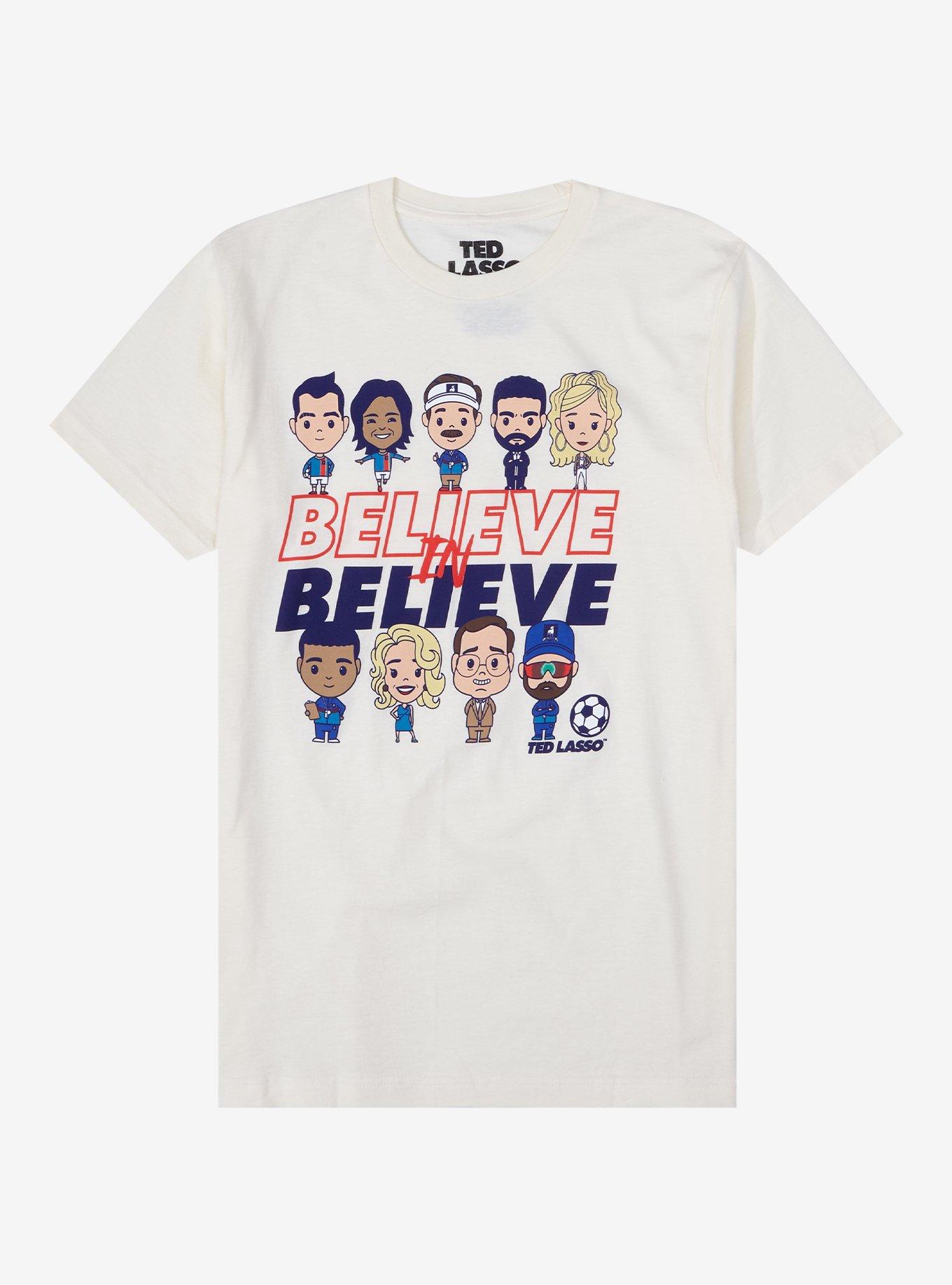Ted Lasso Believe in Believe T-Shirt - BoxLunch Exclusive, BEIGE, hi-res