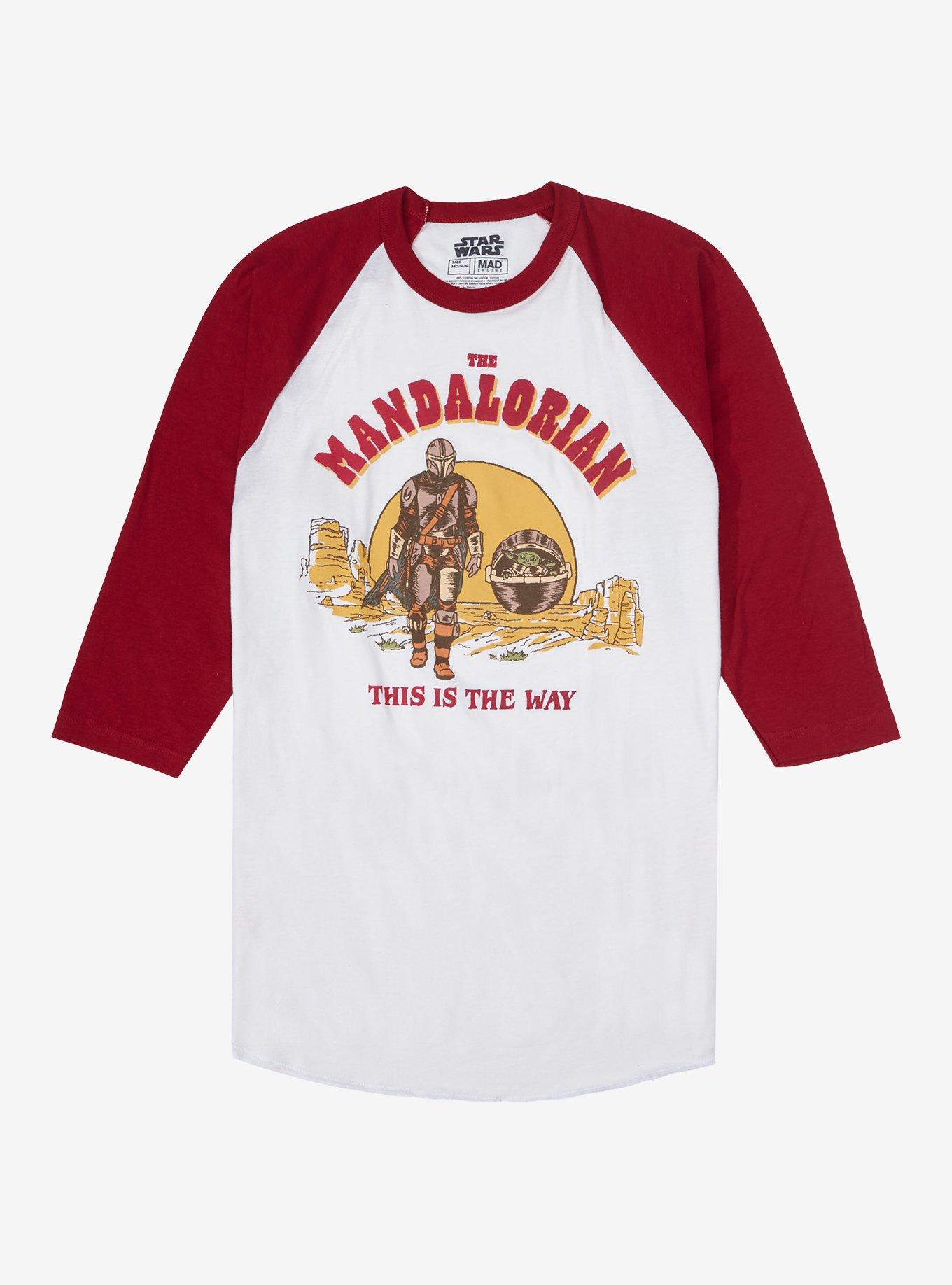 Star Wars The | BoxLunch the - Raglan T-Shirt BoxLunch Mandalorian is This Way Exclusive