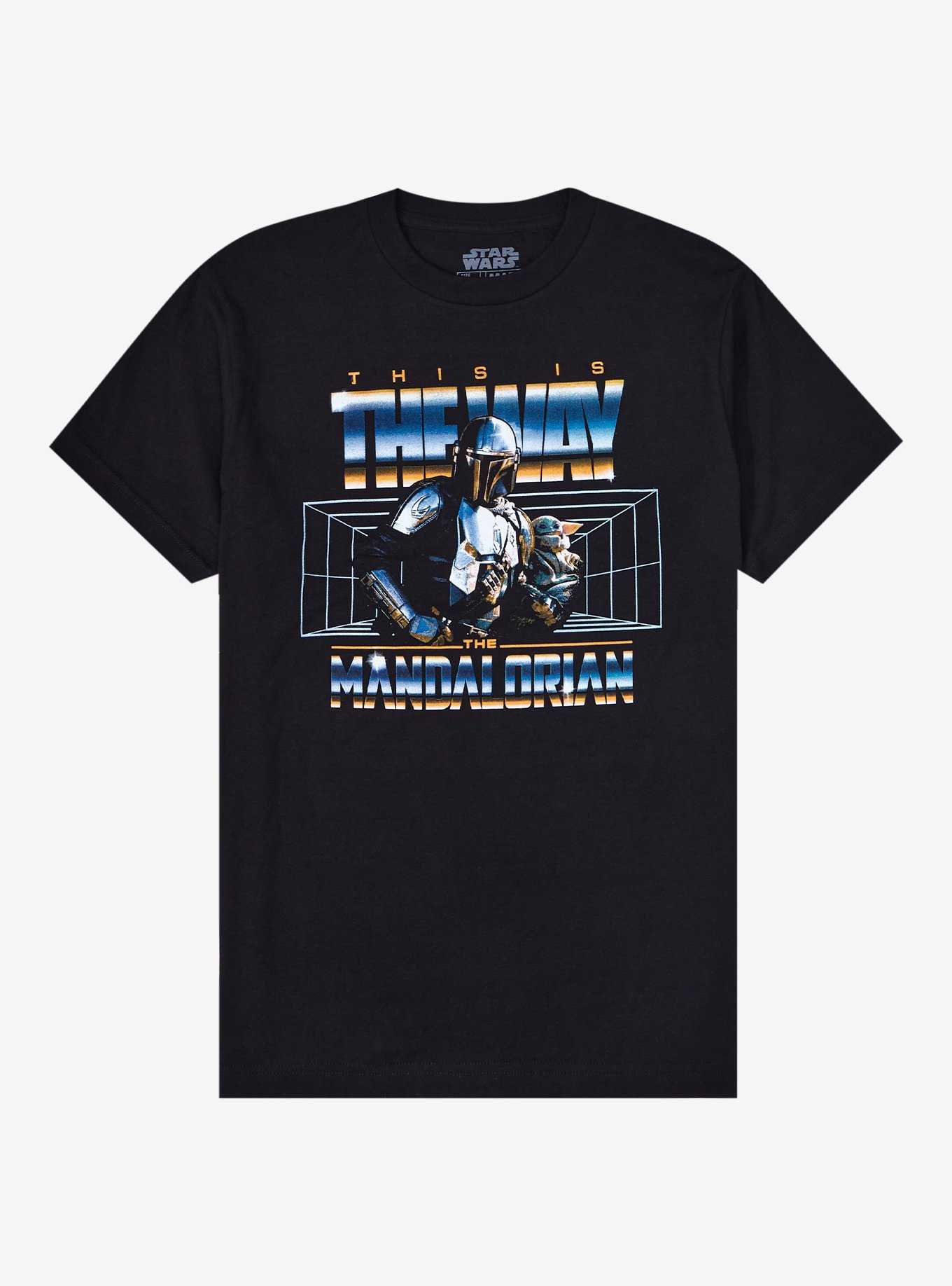 Star Wars The Mandalorian This is the Way Retro Chrome T-Shirt - BoxLunch Exclusive, , hi-res