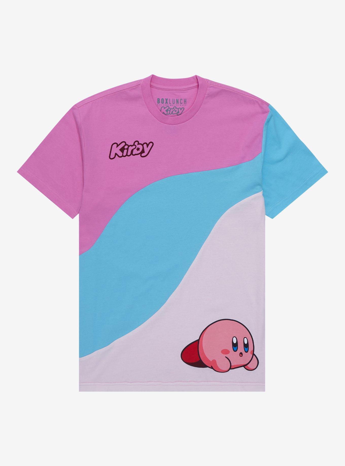 Nintendo Kirby Wave Panel Women&rsquo;s T-Shirt - BoxLunch Exclusive, MULTI, hi-res