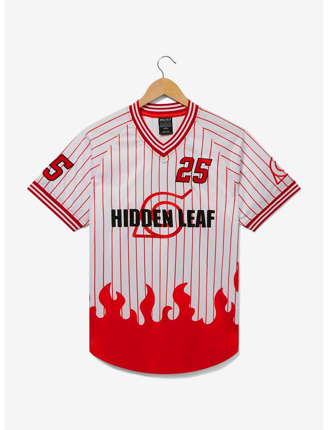 Naruto Shippuden Hidden Leaf Minato Soccer Jersey - BoxLunch Exclusive, RED, hi-res